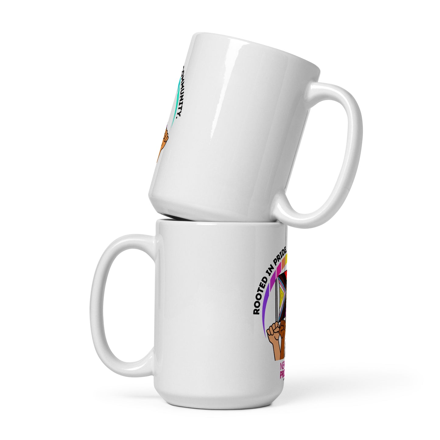Rooted in Pride. United in Community. Mug